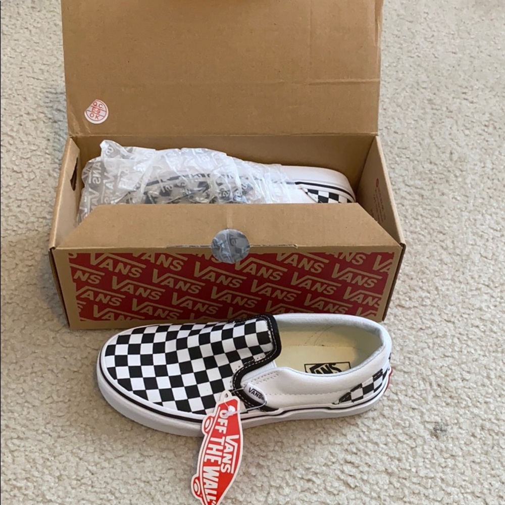 Black and white checkered vans